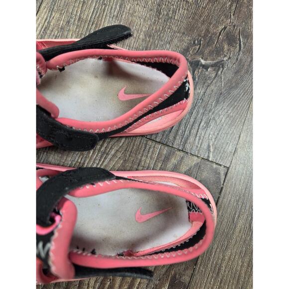 Nike Water Kids Shoes size 7C 344993-700 Salmon Pink Black Neoprene Sandals - Picture 4 of 6